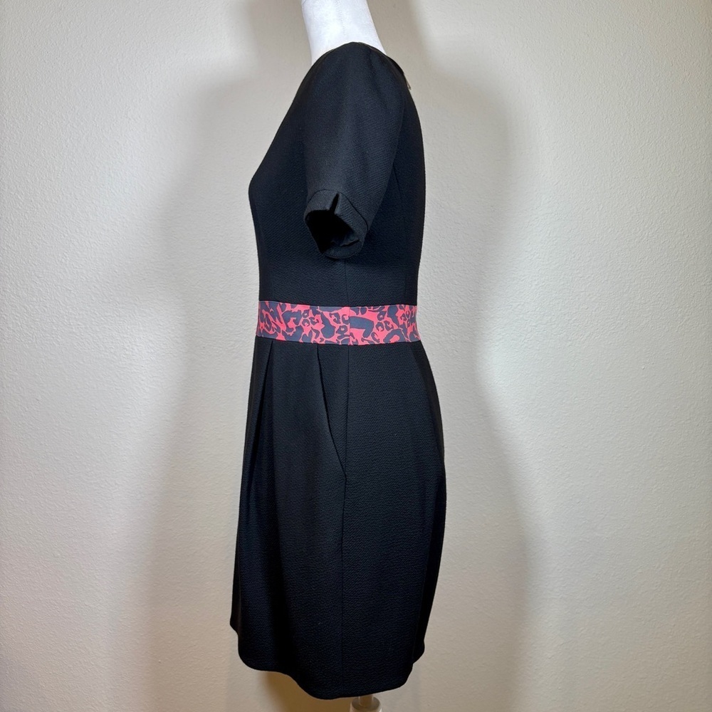 Karen Millen Black Short Sleeve Mini Dress Size 8 - Picture 2 of 12